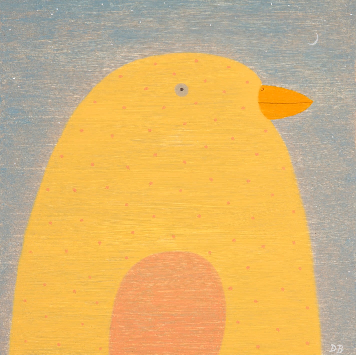 Dean Bowen, Canary Watching Moon, 2024
