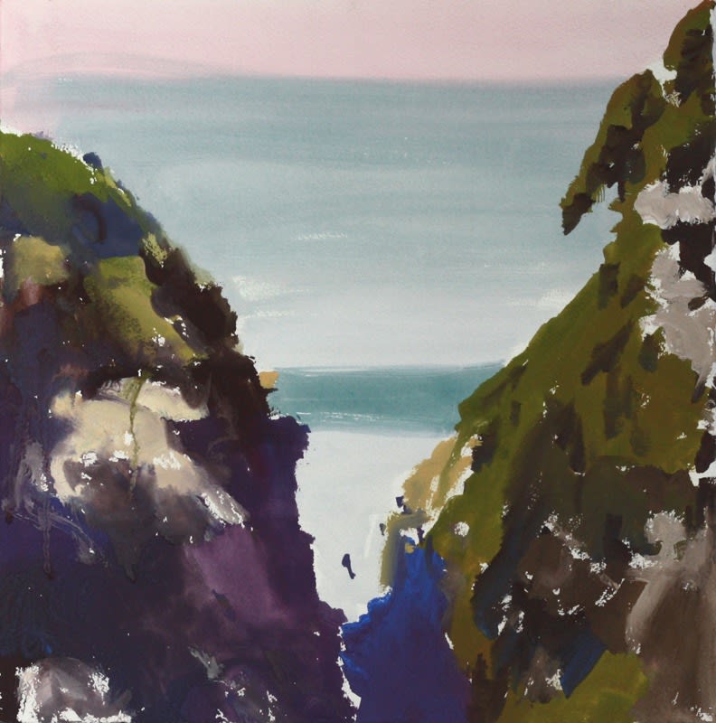 Peter Simpson, Cliffs and Wave Study, 2012
