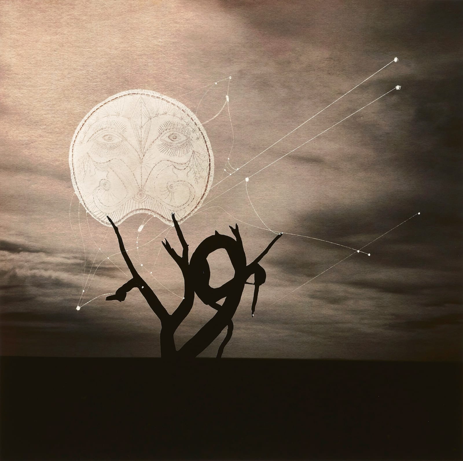 Joshua Yeldham, Arid Figure with Winged Constellation, 2024