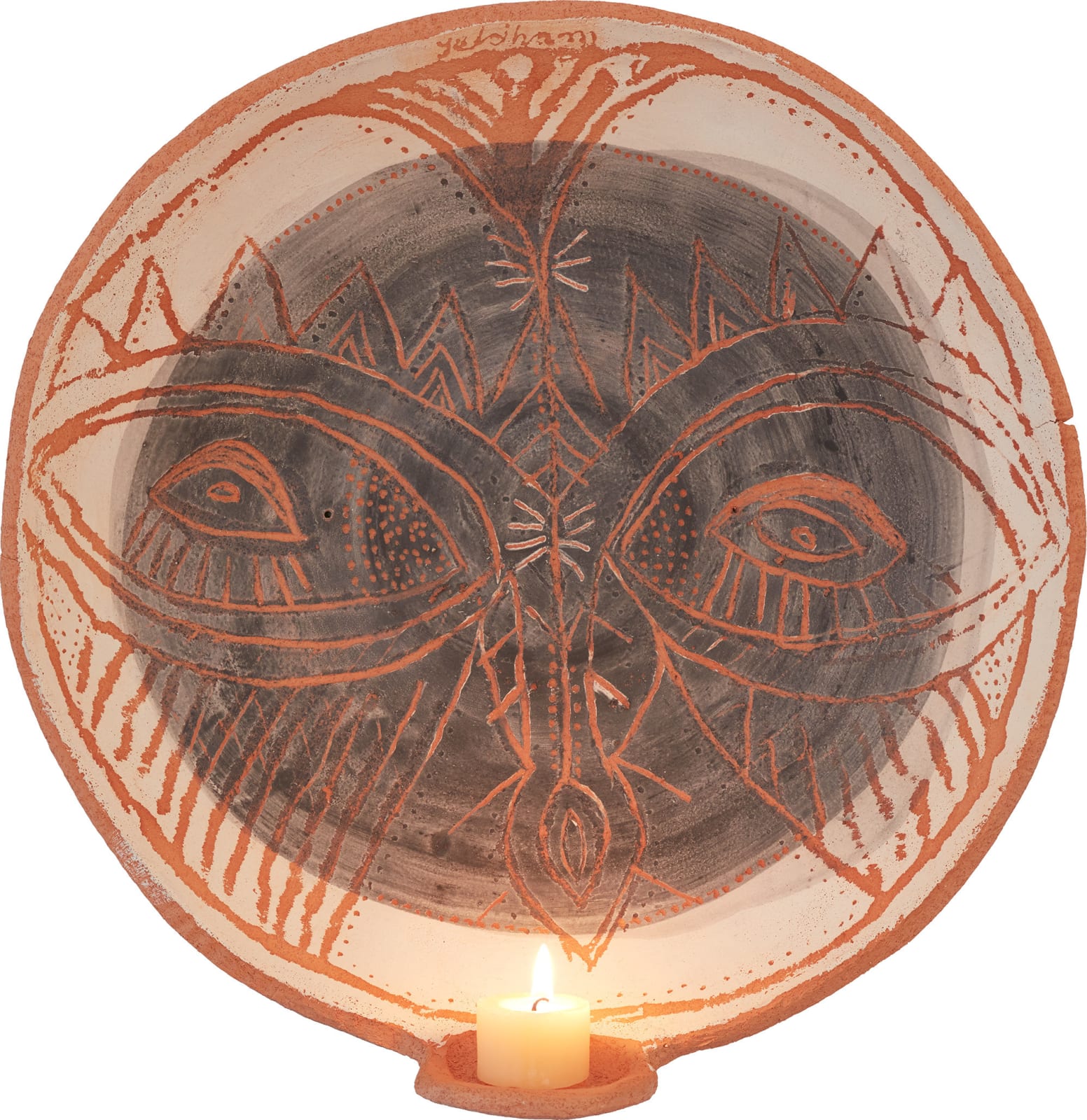 Joshua Yeldham, Owl of Clay Moon Lantern, 2023