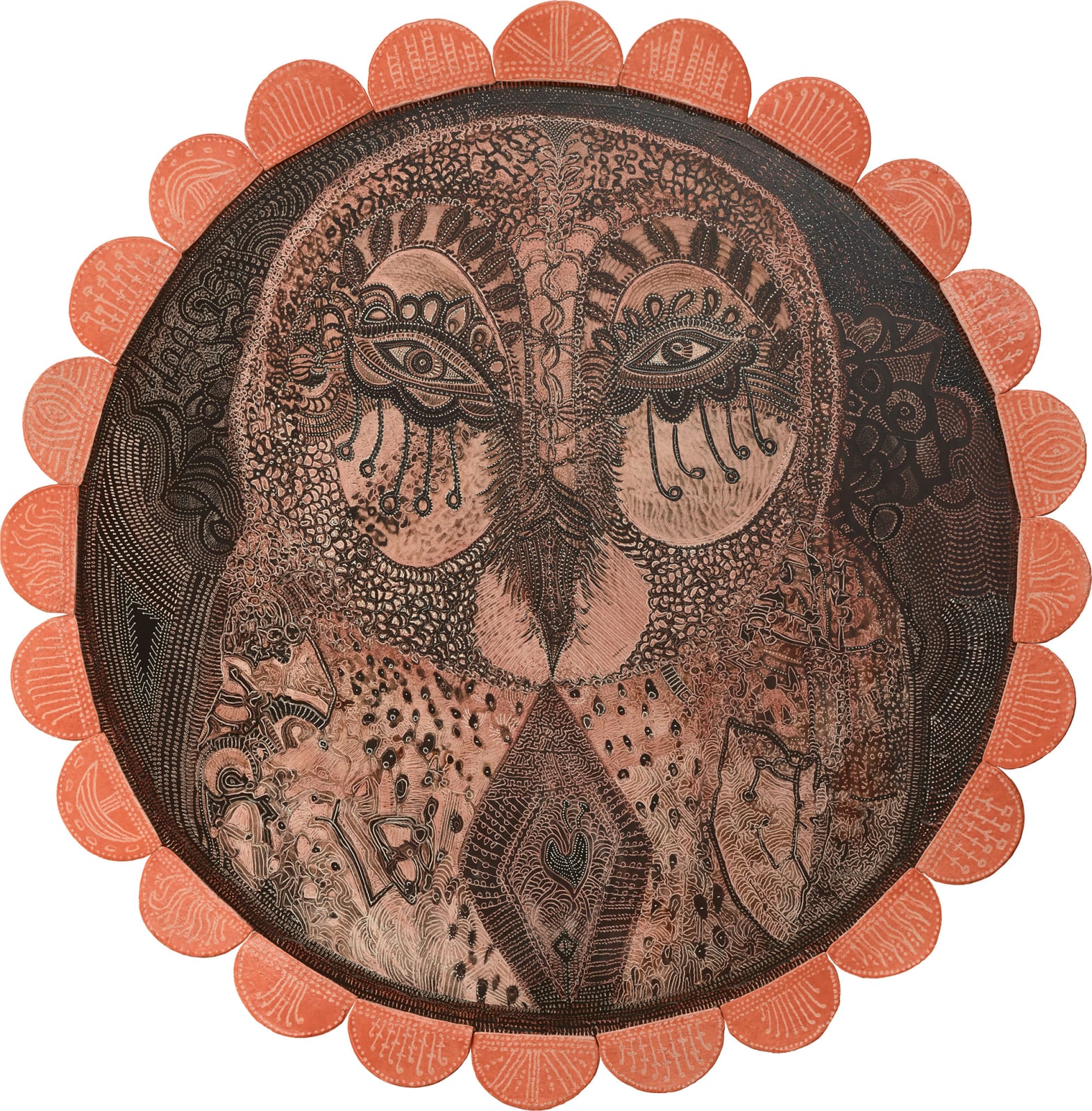 Joshua Yeldham, Owl of the Orange Petals, 2024