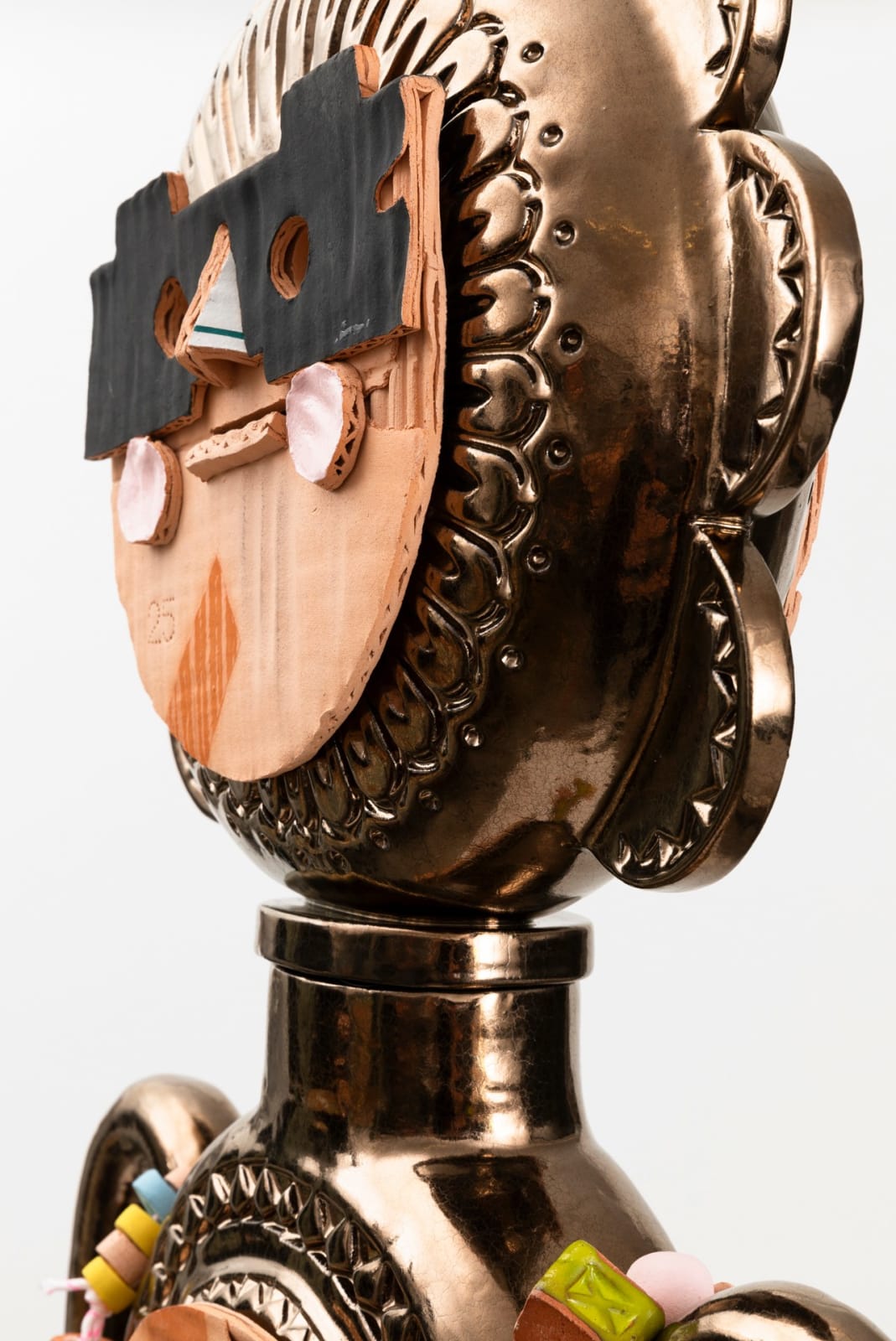 Scott Duncan, Bronze figure with passionfruit, 2025