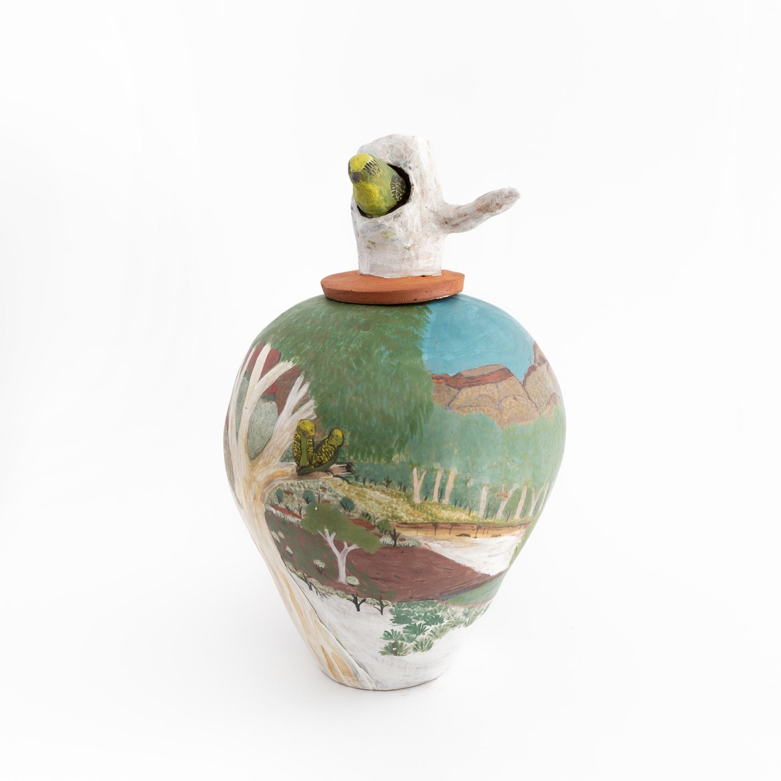 Hermannsburg Potters, Hayley Coulthard Panangka – Lyerrtjina (Budgie), 2022