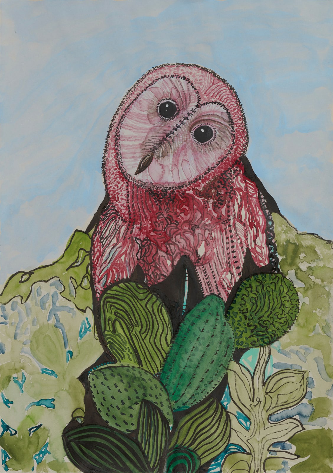 Joshua Yeldham, Sardinia Cactus Owl, 2024