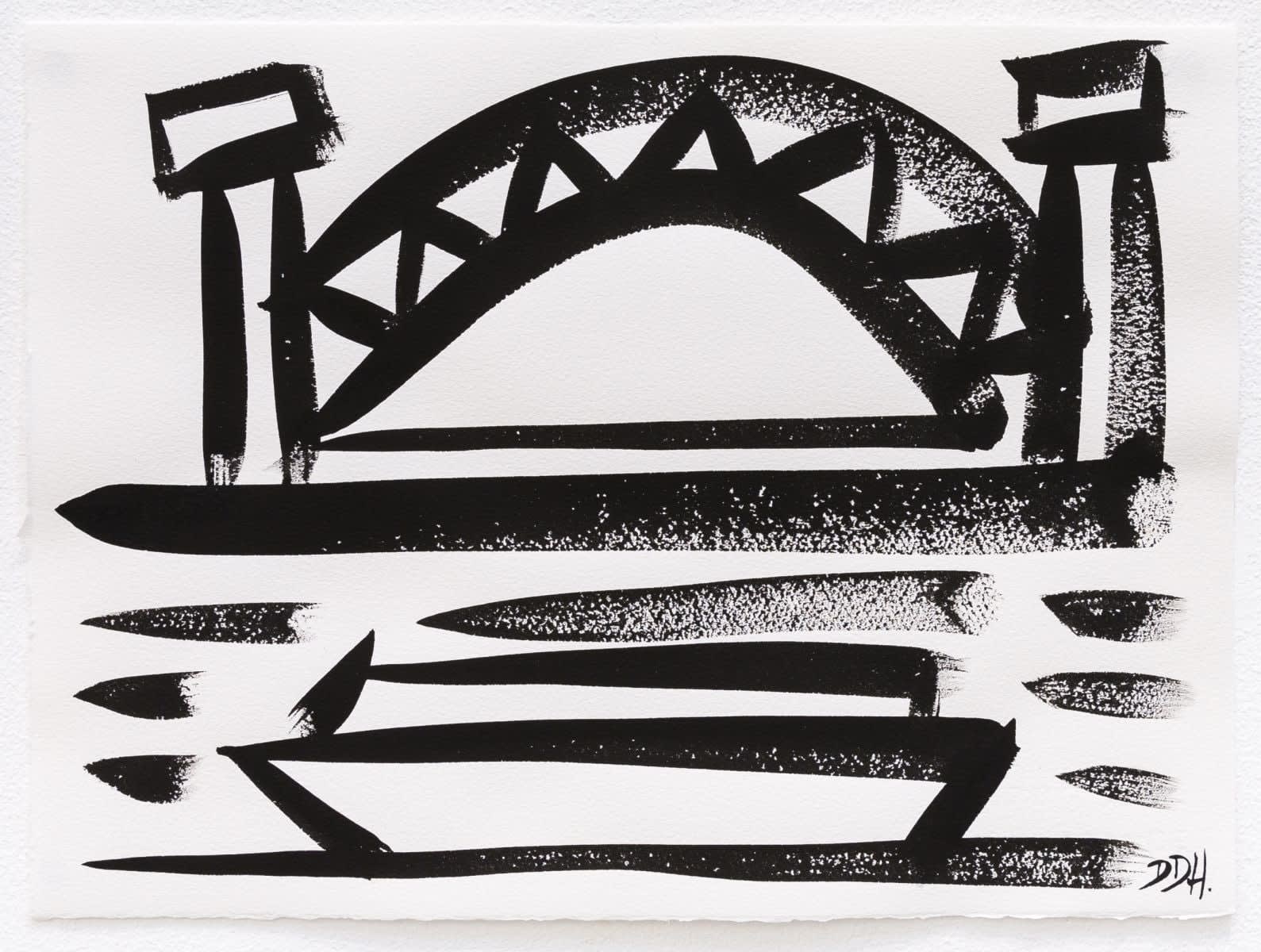 Deborah Halpern, Bridge and Boat, 2017
