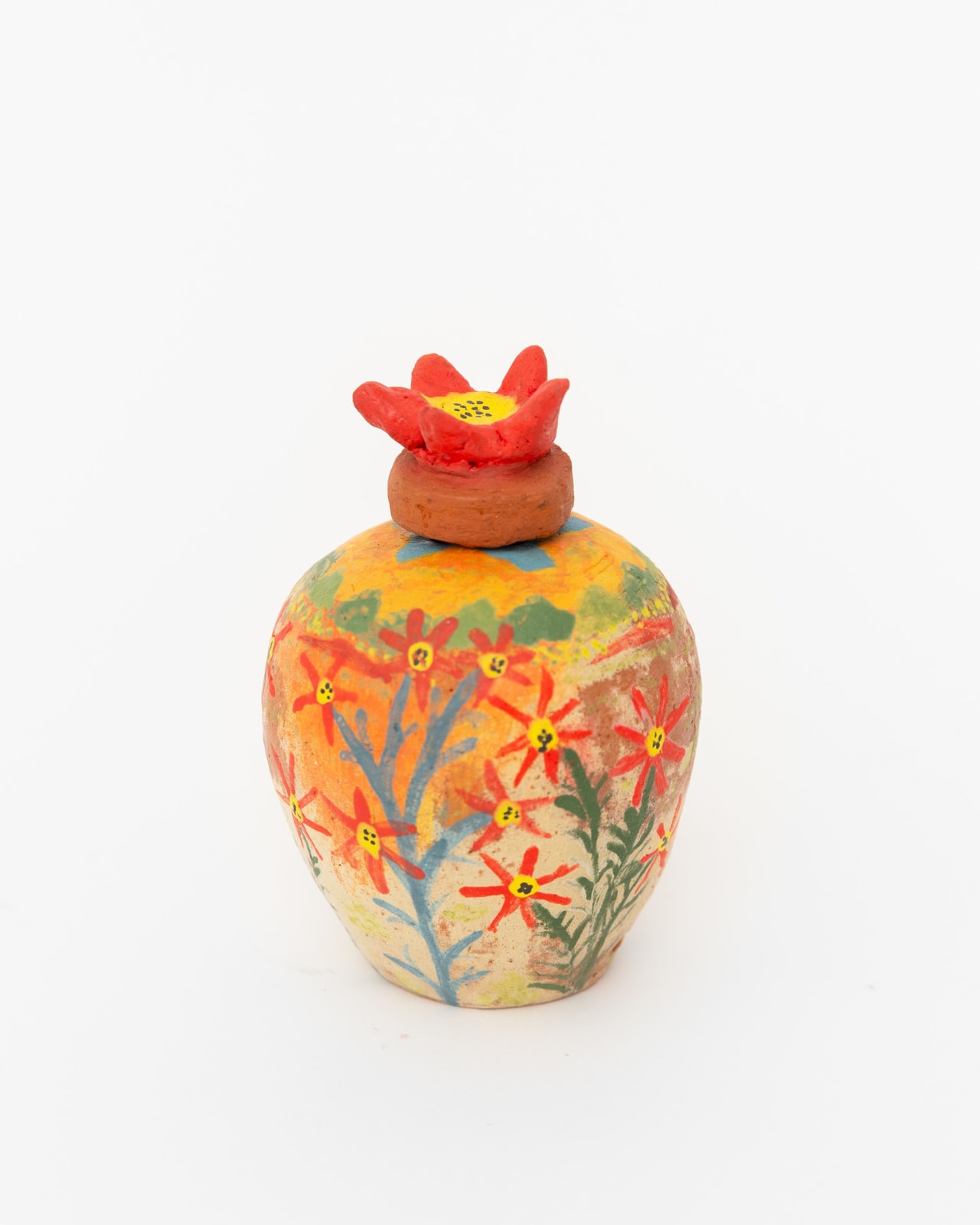 Hermannsburg Potters, Anita Mbitjana Ratara & Alizha Panangka Coulthard – Desert Flowers Collab (Rraatninga), 2023
