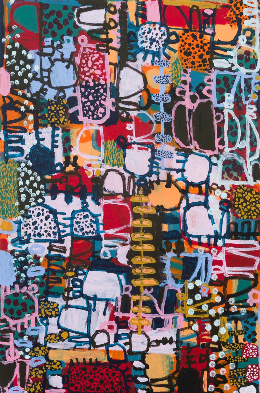 Naomi Hobson, The Native Stork Picks its Way About the Sand and Dives its Beak Below Water for Fish, 2023