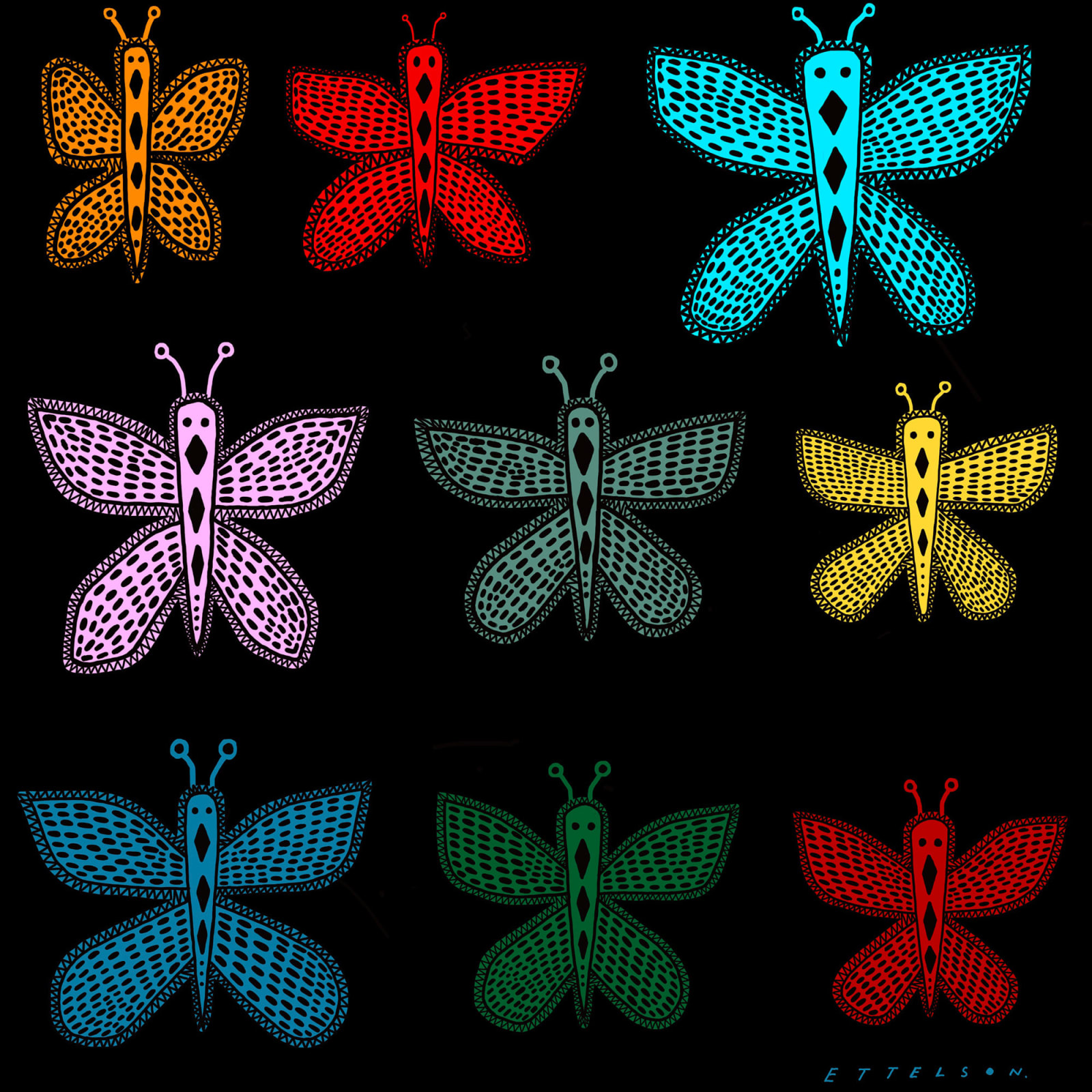 James Ettelson, The Painted Lady, 2022