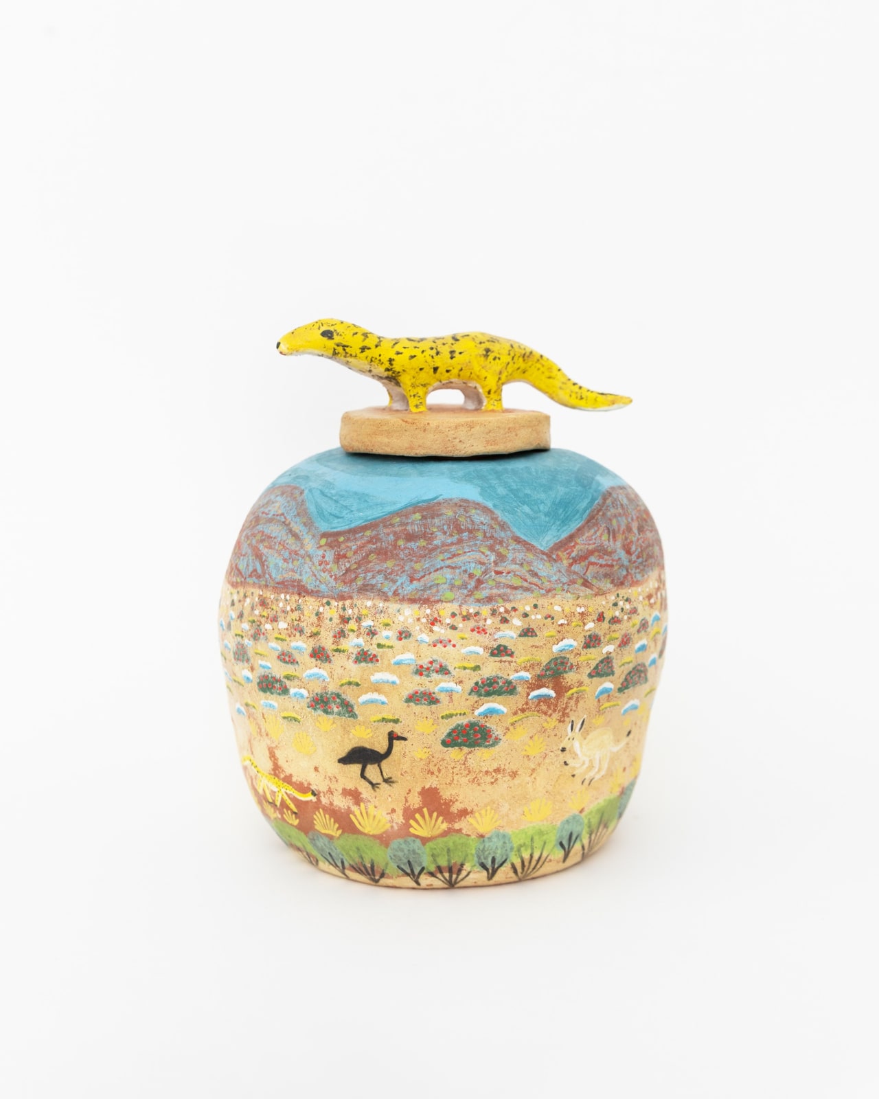 Hermannsburg Potters, Andrea Pungkarta Rontji – Tjonpa (Perentie), 2023