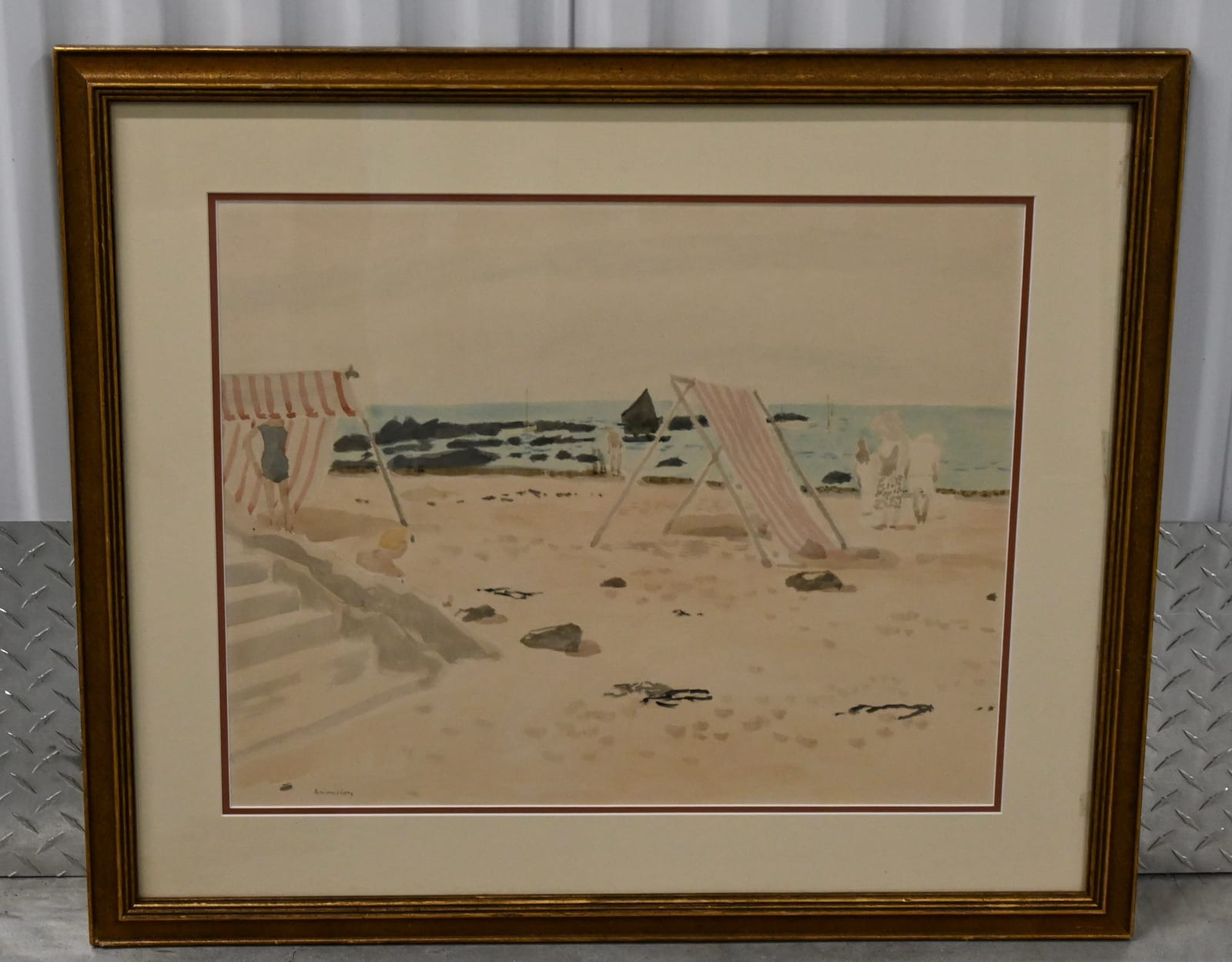 Maurice BRIANCHON, La plage, Ca. 1971