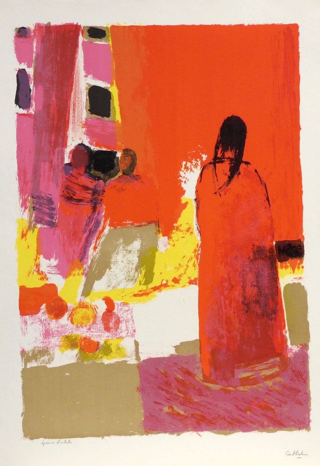 Bernard CATHELIN, Marché Mexicain, 1964