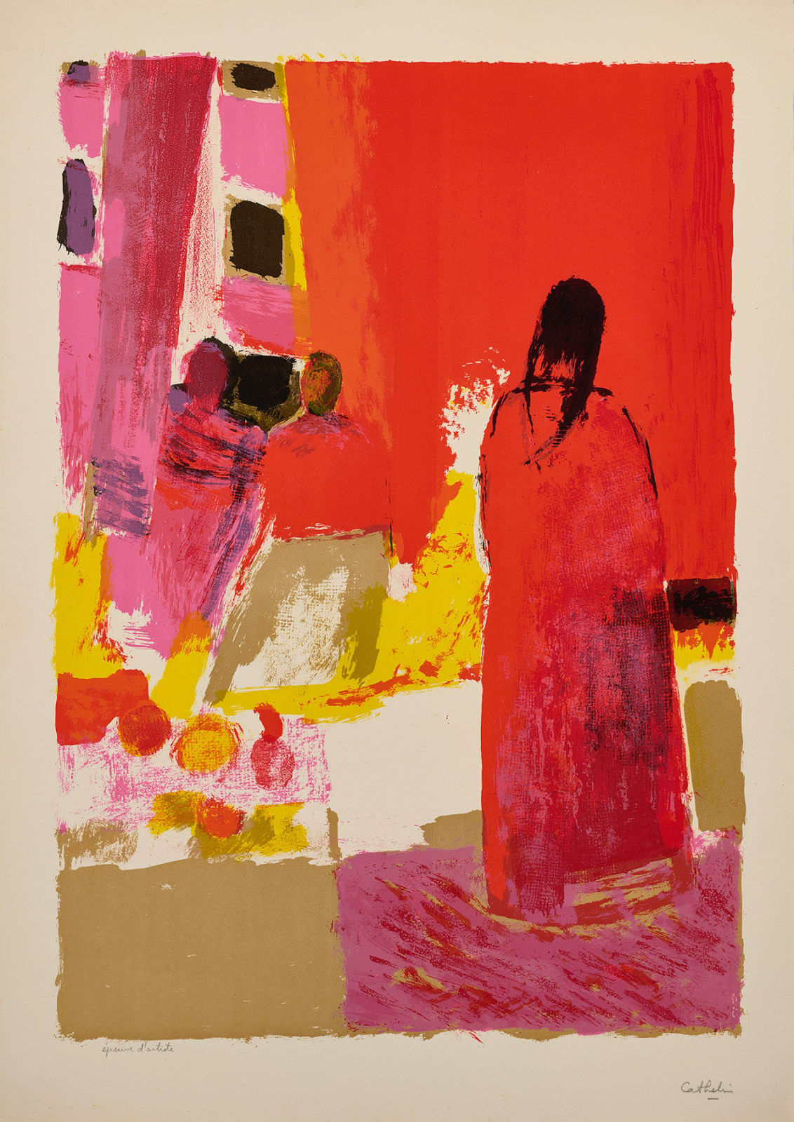 Bernard CATHELIN, Marché Mexicain, 1964