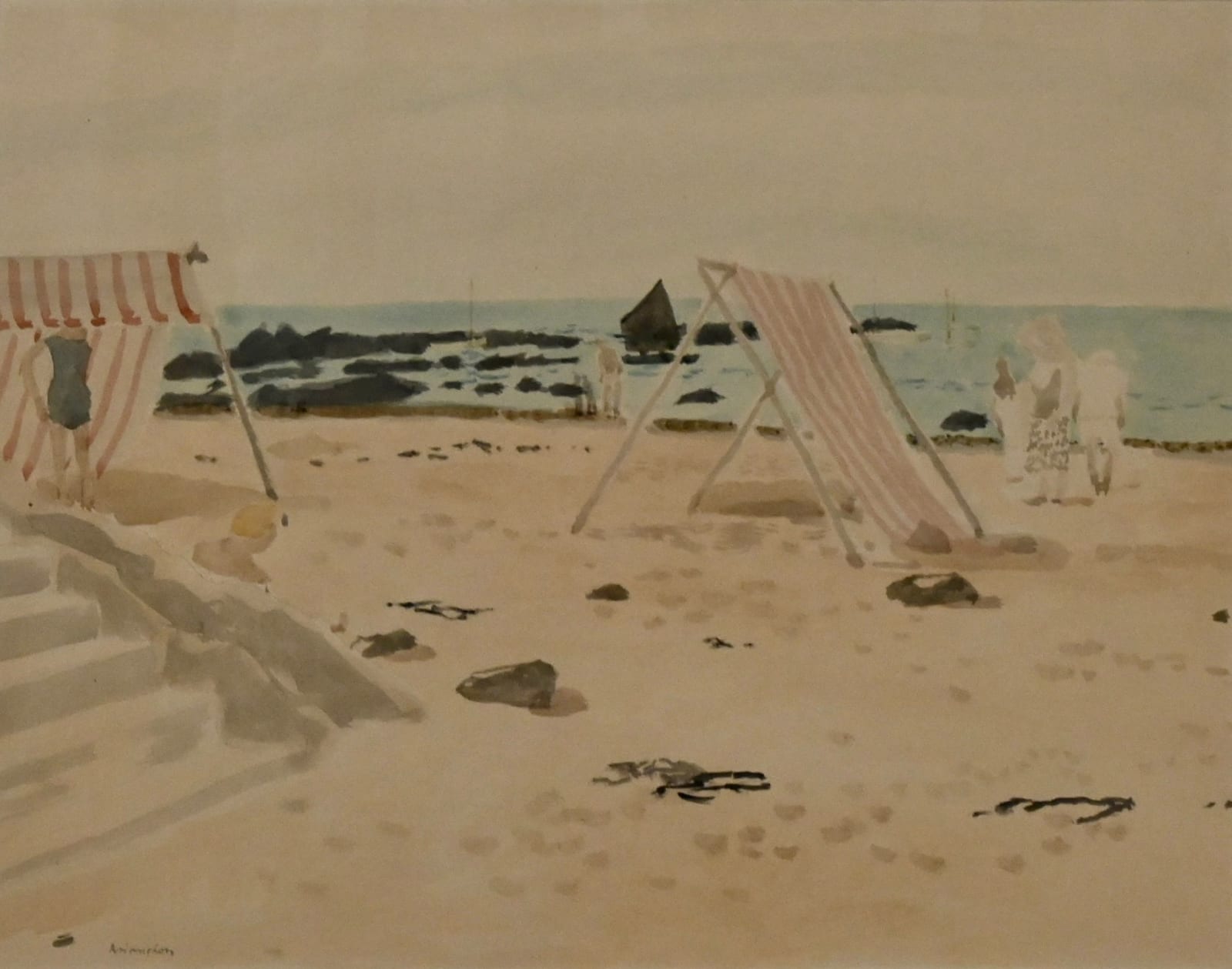 Maurice BRIANCHON, La plage, Ca. 1971