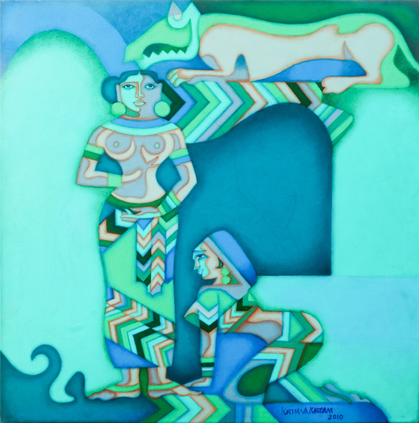 C.N Karunakaran, Dancing Girl, 2010