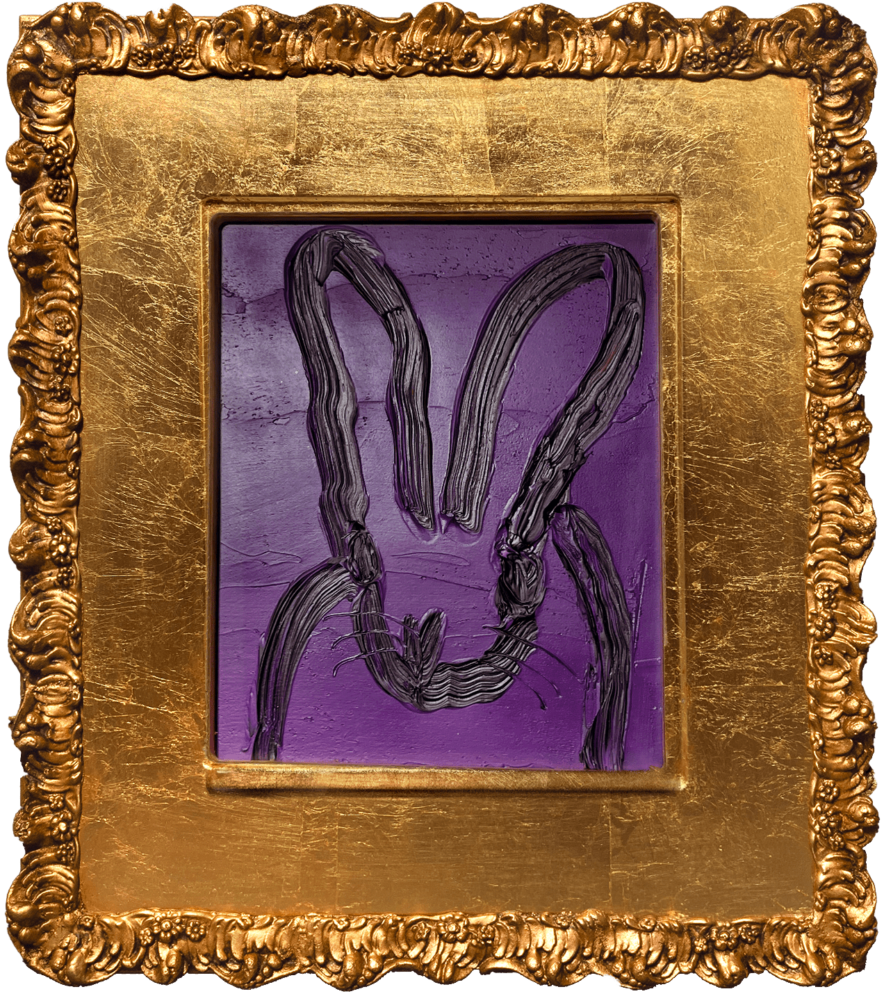Hunt Slonem, 'Purple Bunny', 2025