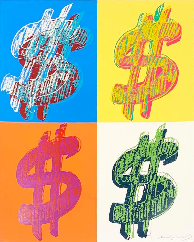Andy Warhol, $ (Quadrant), 1982