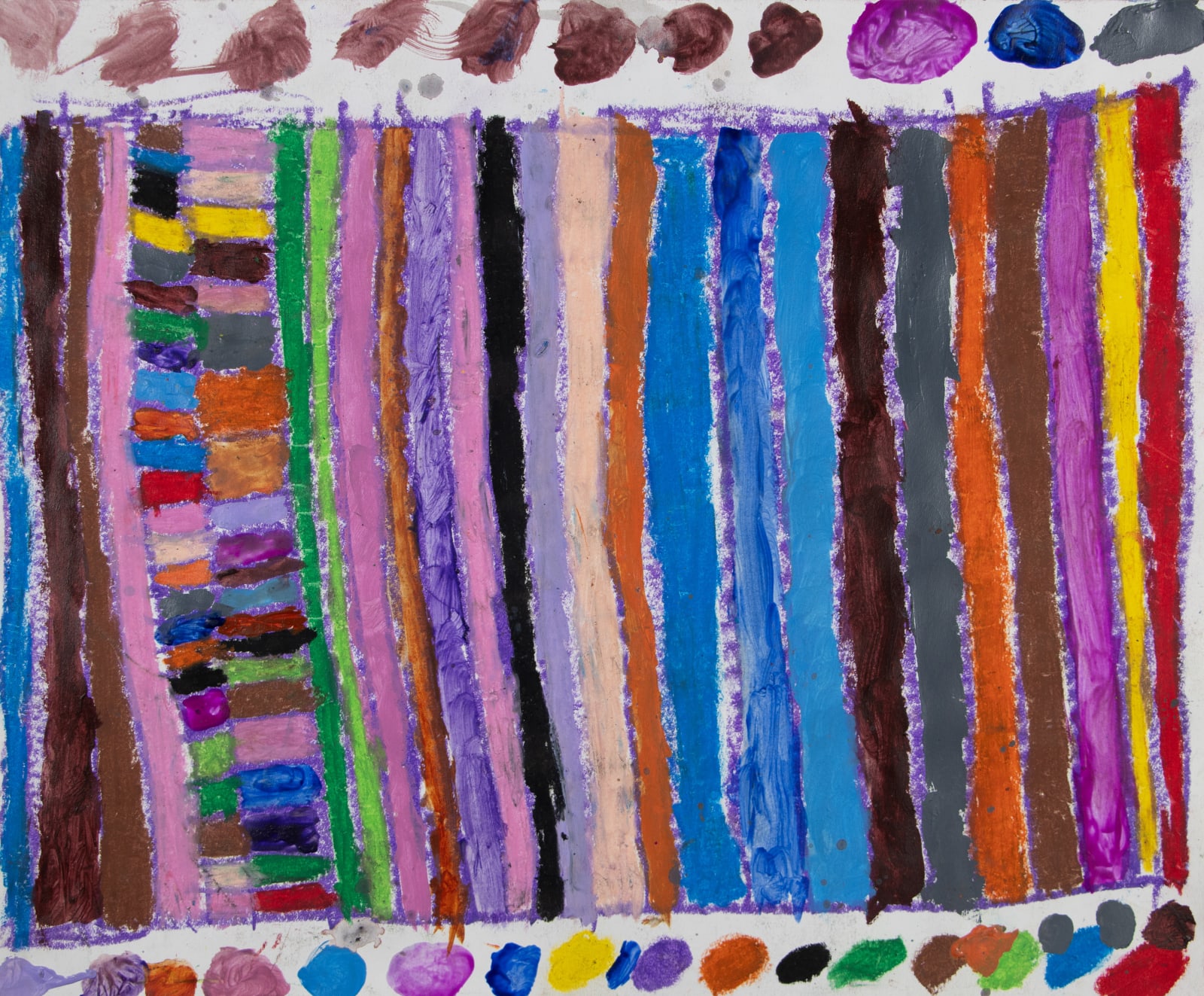 Marcus Imani Kennedy, Art Design Stripes Rectangles and Dots, 2021