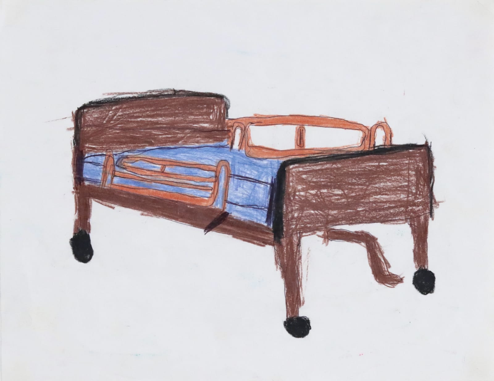 Renata Berdes, Bed with Rails , 2020