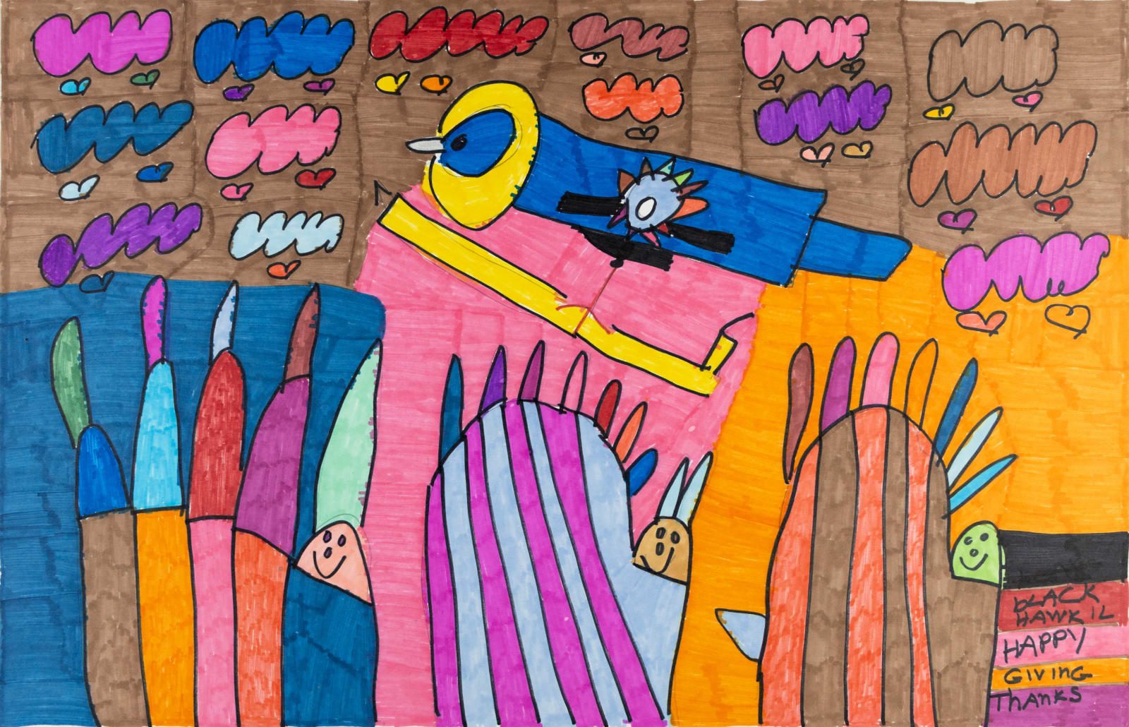 Maria Vanik, Black Hawk Happy Thanksgiving, 2021