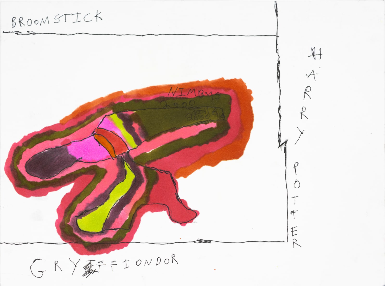 Ted Hamel, Untitled (Broomstick), 2023