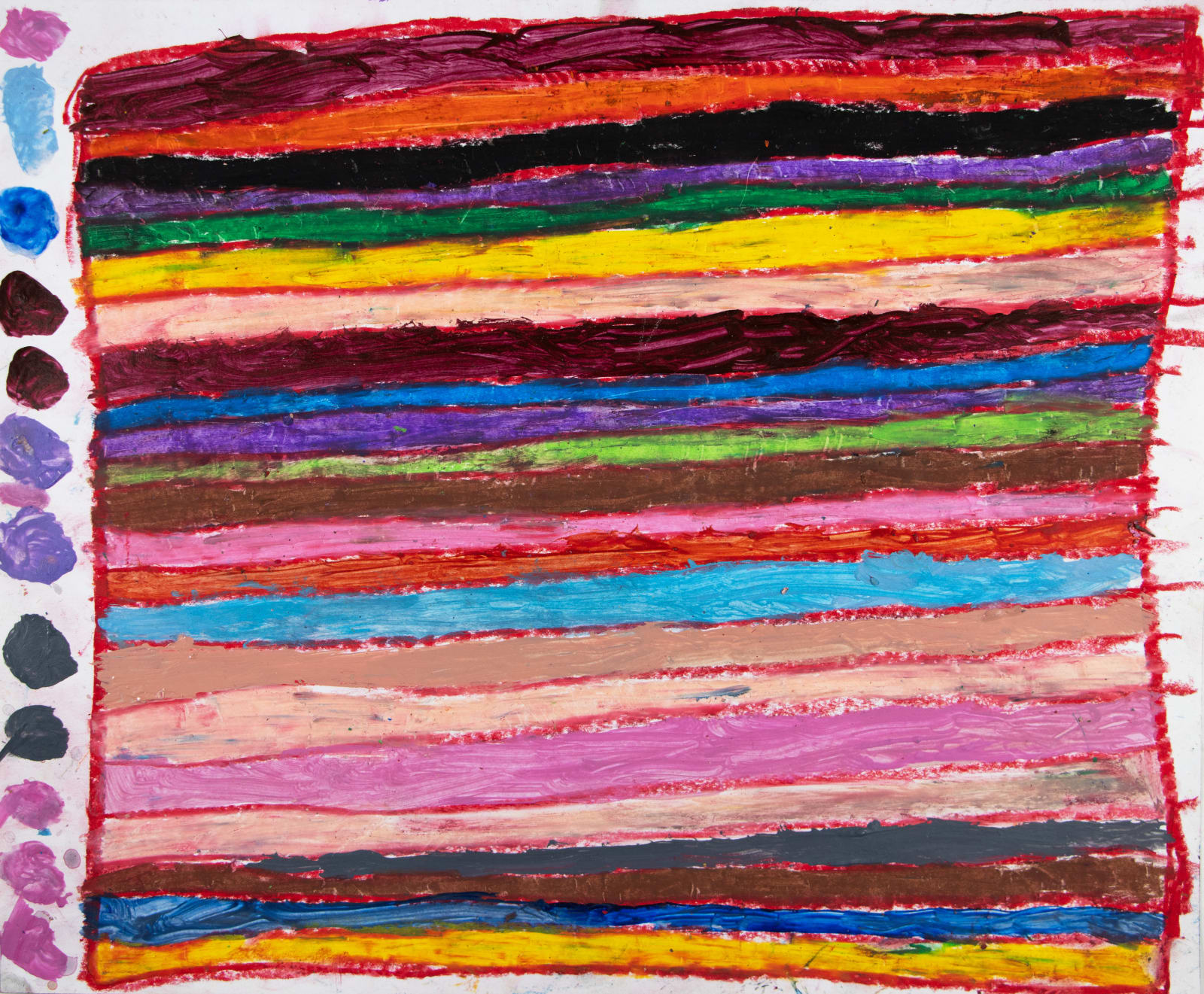 Marcus Imani Kennedy, Rainbow Pattern Design and Dots , 2021