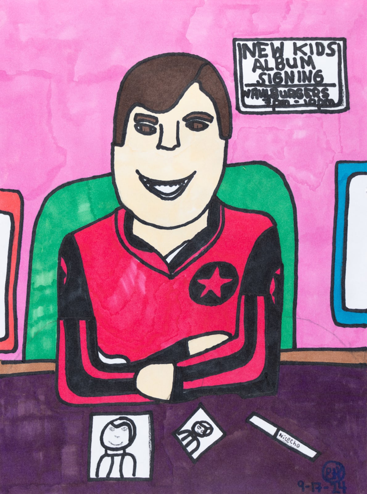 Elise Hylton, Untitled (New Kids Album Signing), 2024