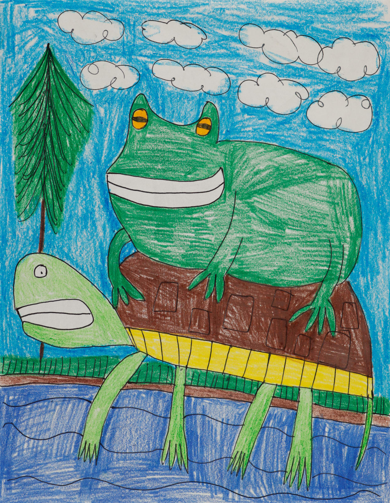 Alex Scott, Untitled (The Frog and Turtle), n.d.