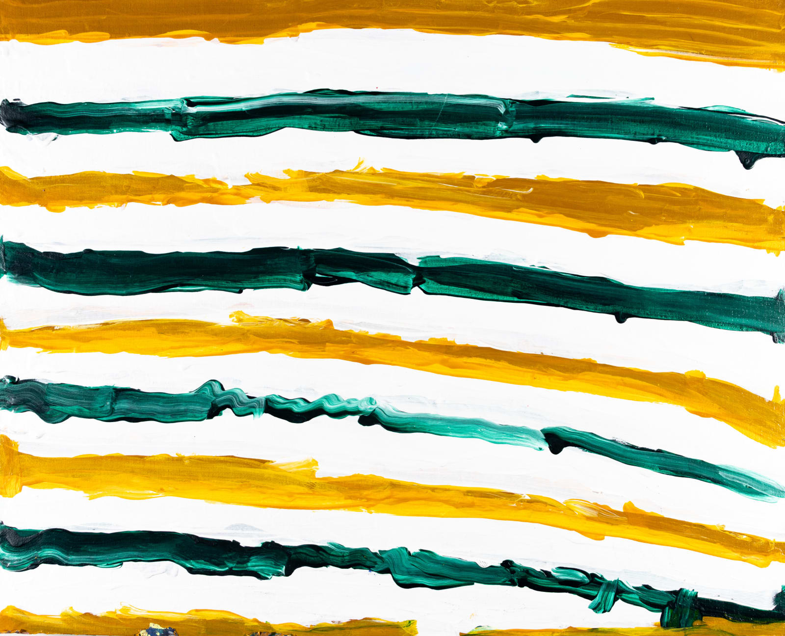 Maria Vanik, Stripes American Flags Dark Yellow Dark Green, n.d.