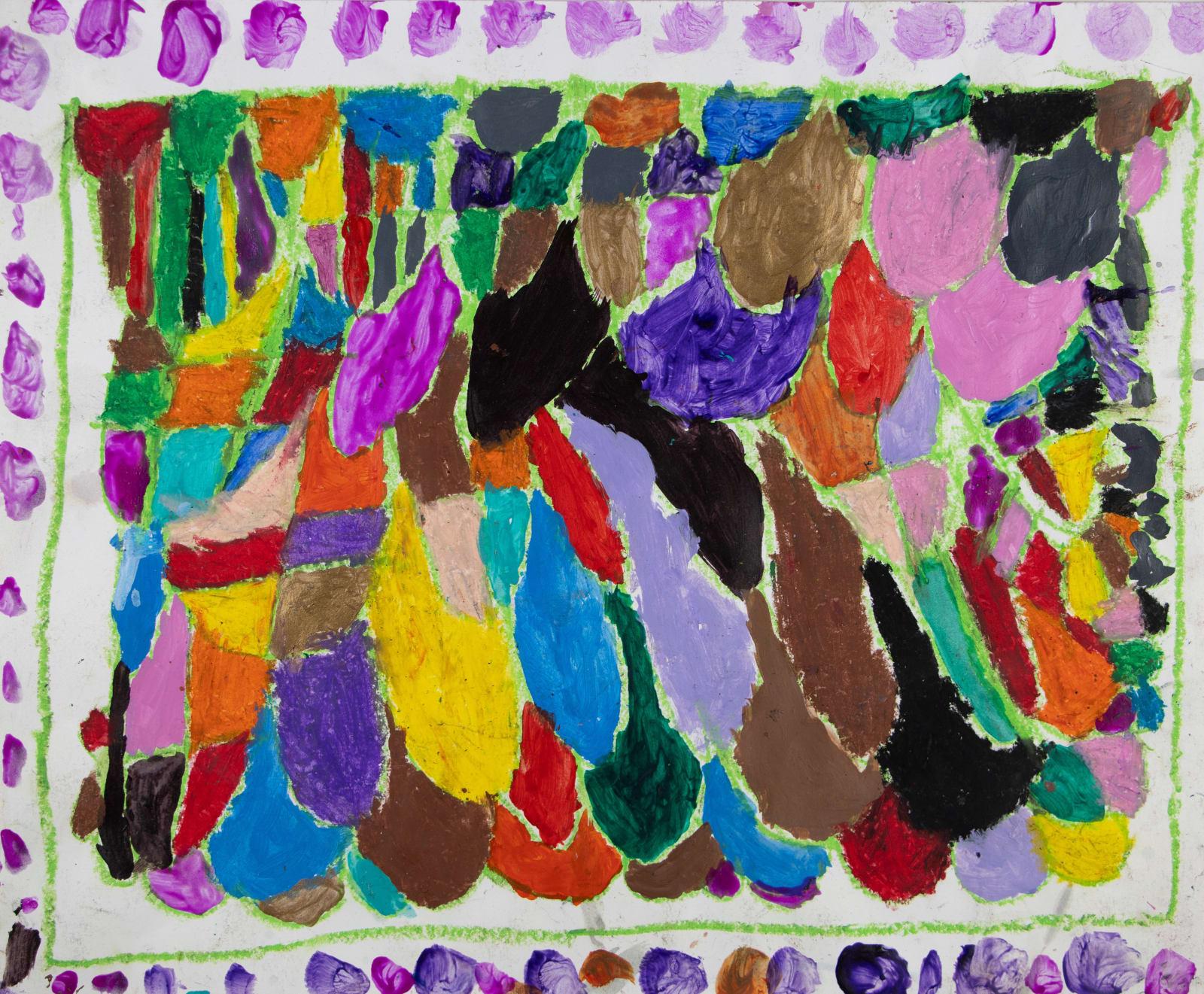 Marcus Imani Kennedy, Rectangle Box with Rainbow Abstract
