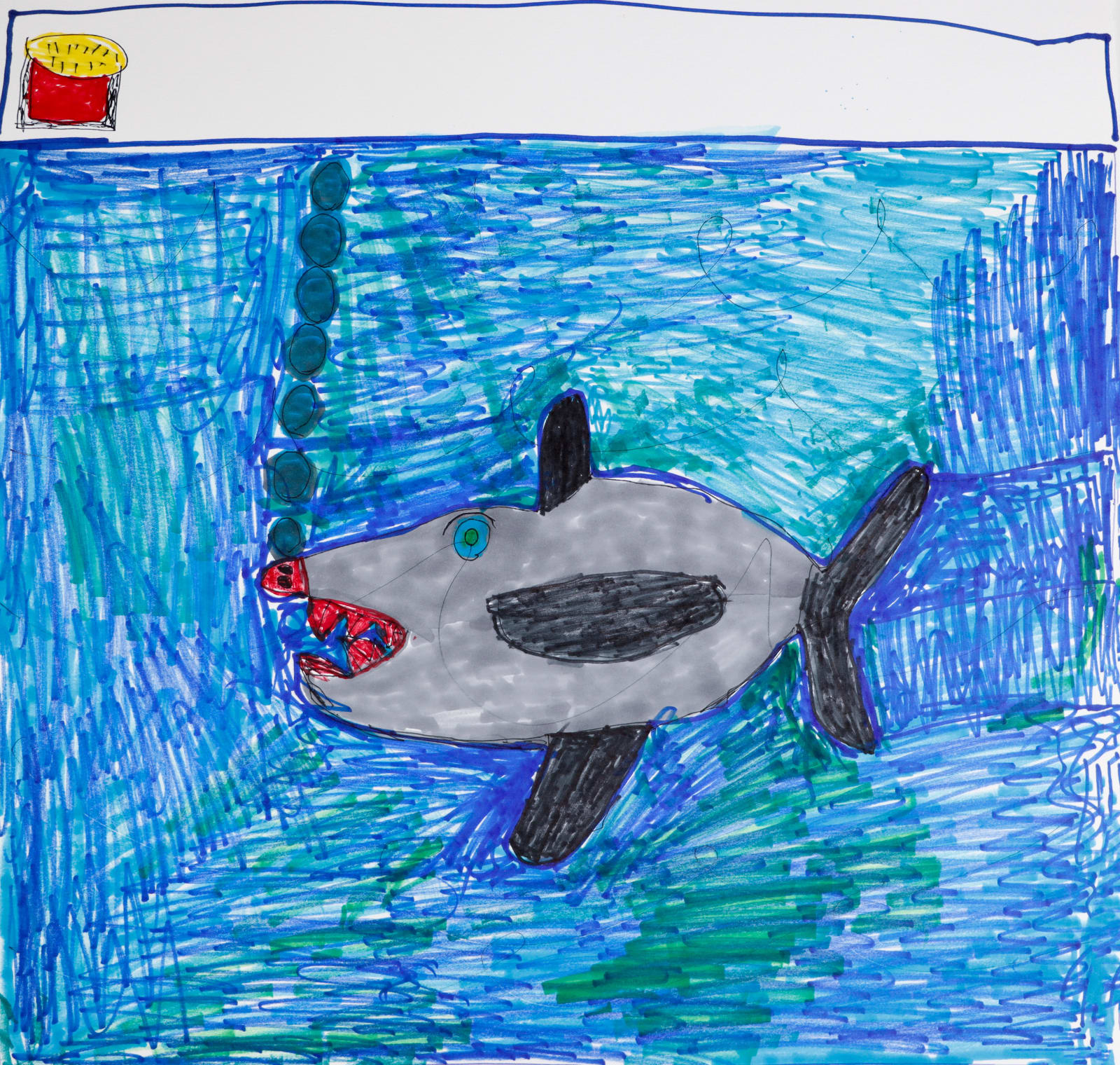 Jean Wilson, Untitled (Shark Wants Fries) , n.d.
