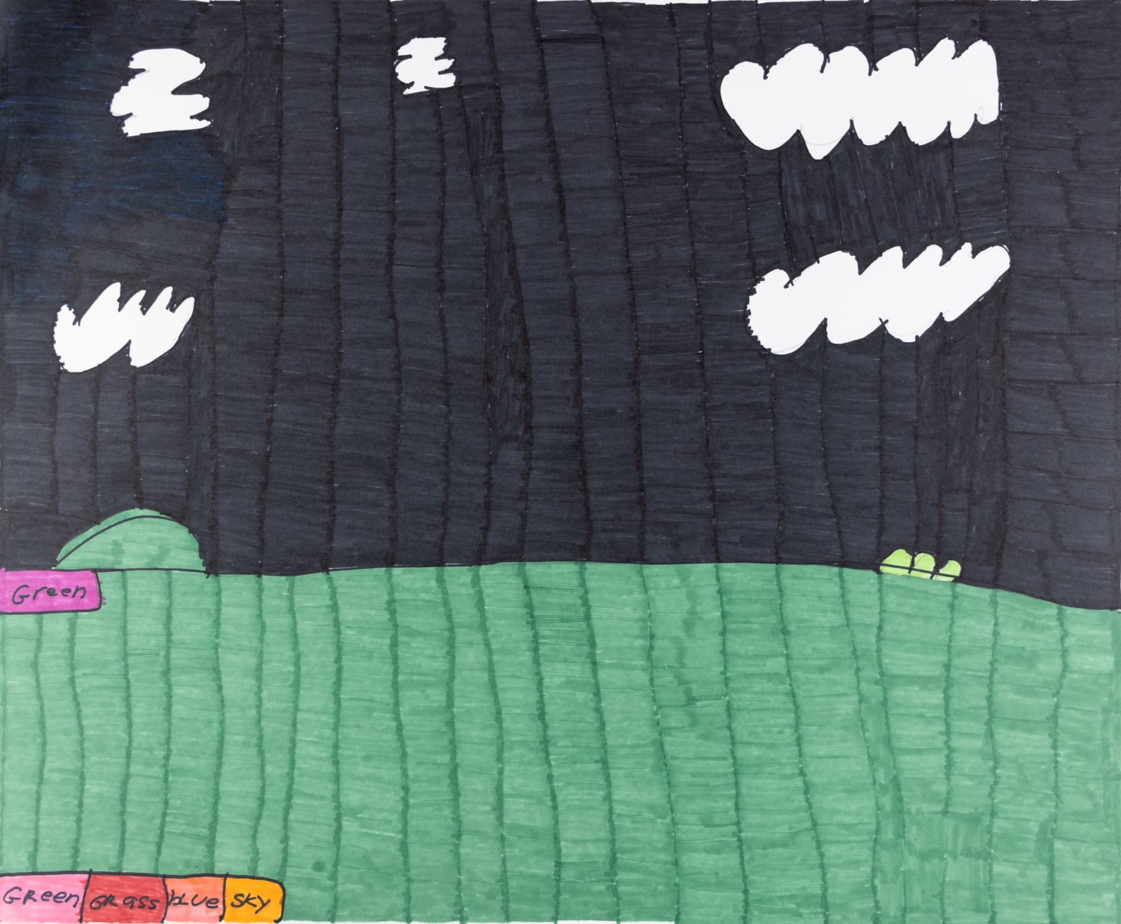 Maria Vanik, Green Grass Blue Sky, 2023