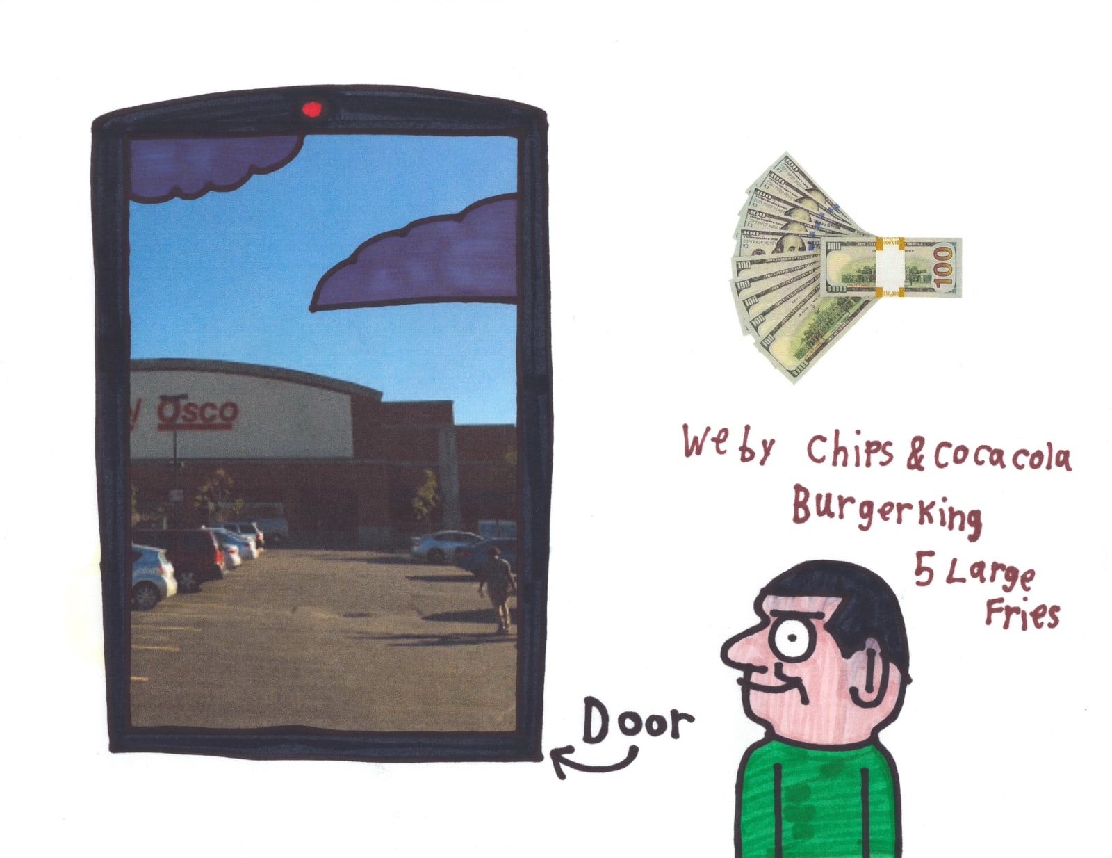 Noel Herrera, Untitled (We Buy Chips and Coca Cola), n.d.
