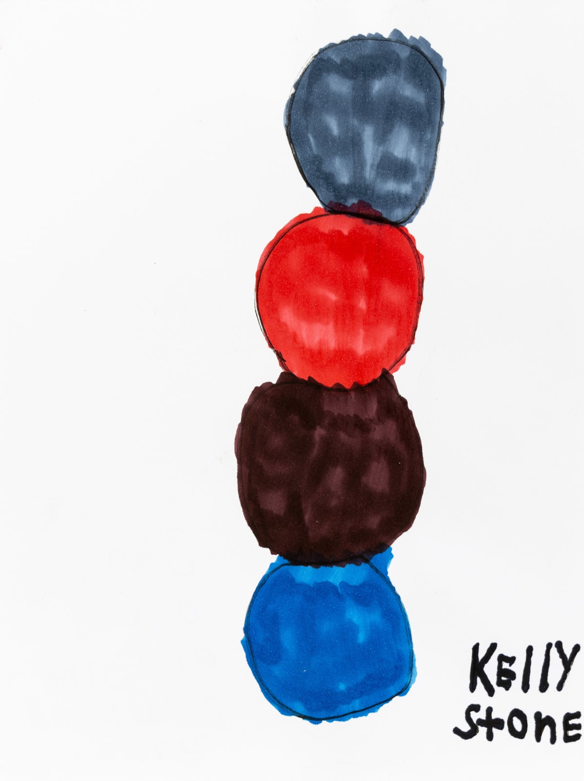 Kelly Stone, Gray / Brown and Blue Green and Brown, n.d.