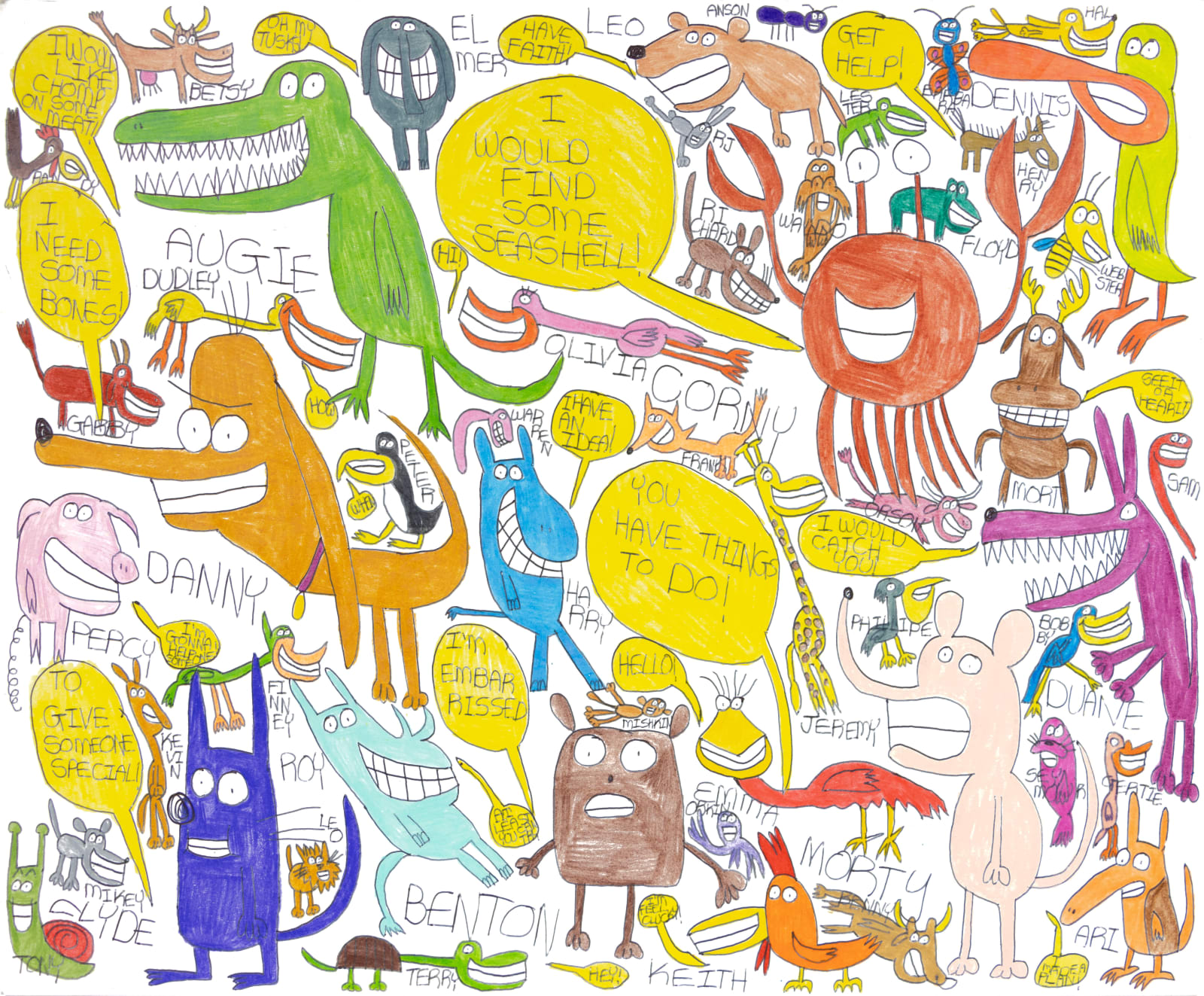Alex Scott, Animals Talking, 2019