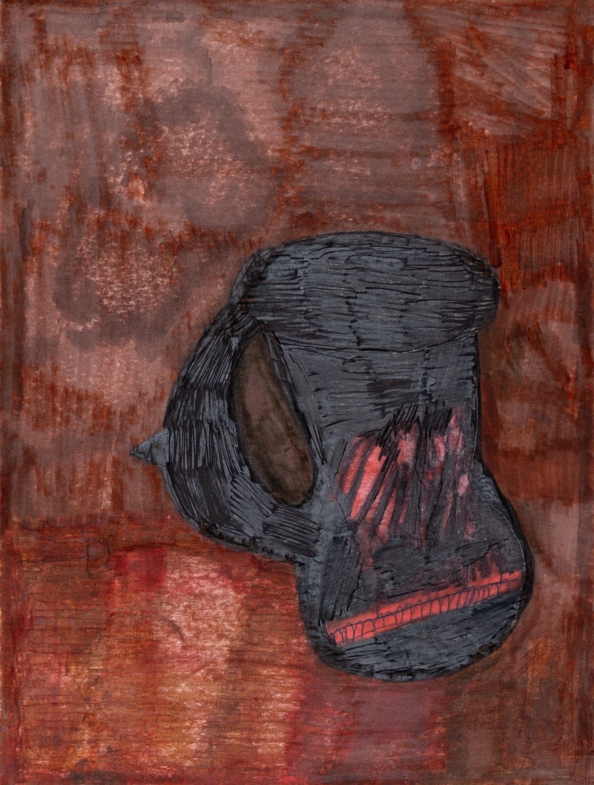 Kelly Stone, Brown and Black and Orange, 2022