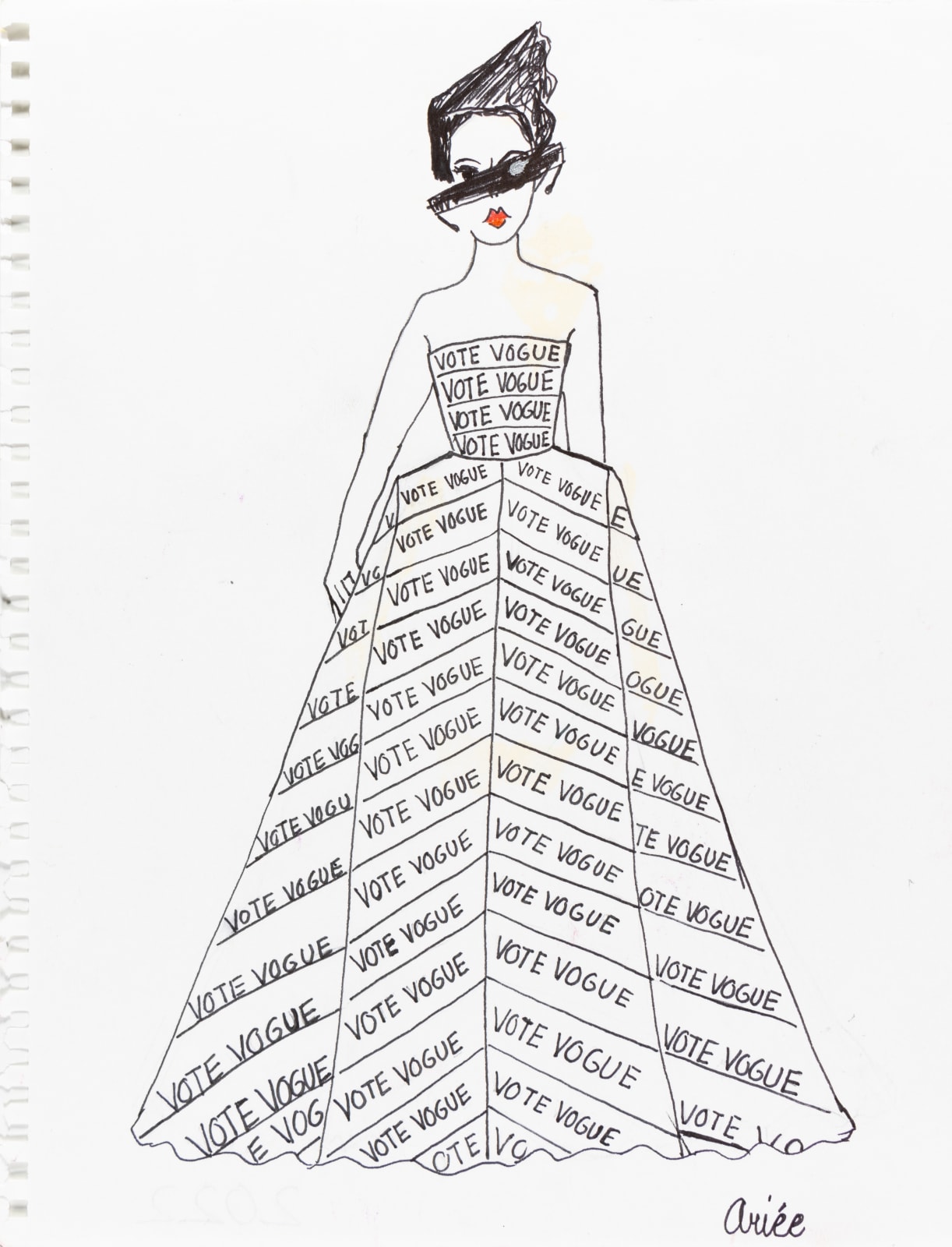 Ariée, Untitled (Vote Vogue), 2022