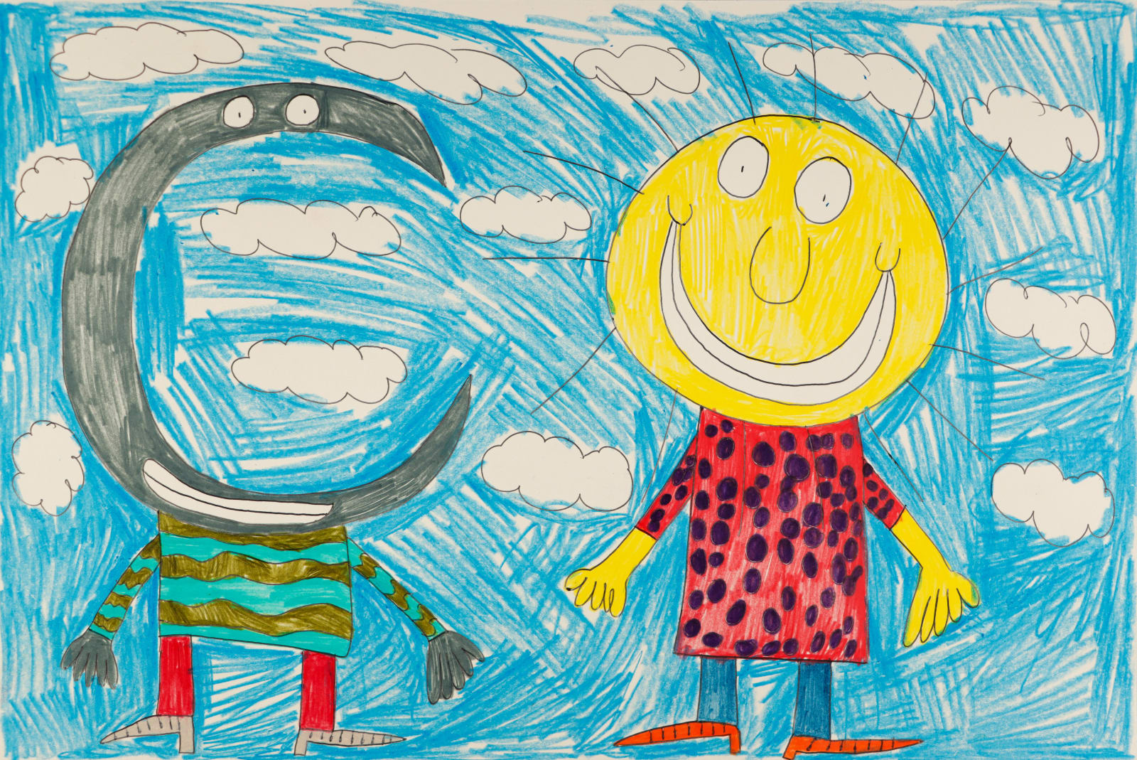 Alex Scott, Untitled (Moon man and Sun man), n.d.
