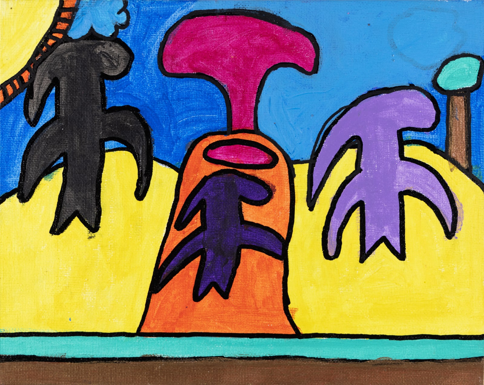 Christina Zion, Dinosaurs in a Forest, 2019