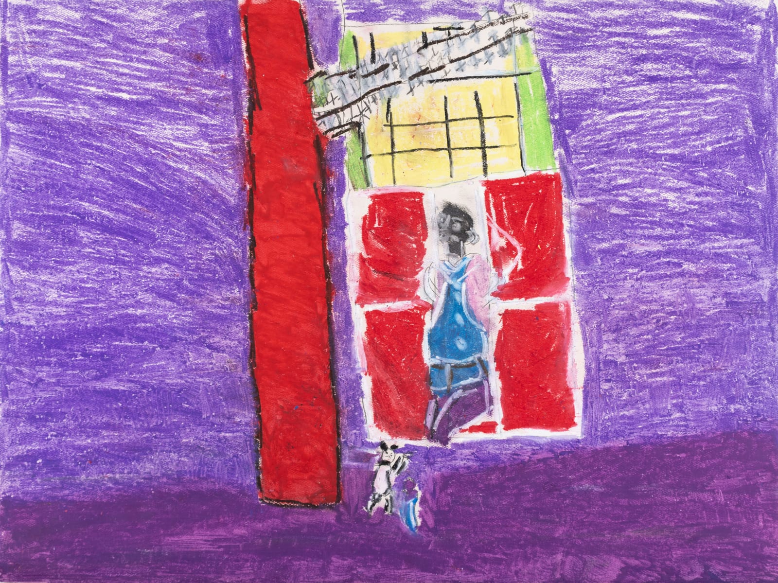 Nik Heusman, Little Dog in the Window, 2025