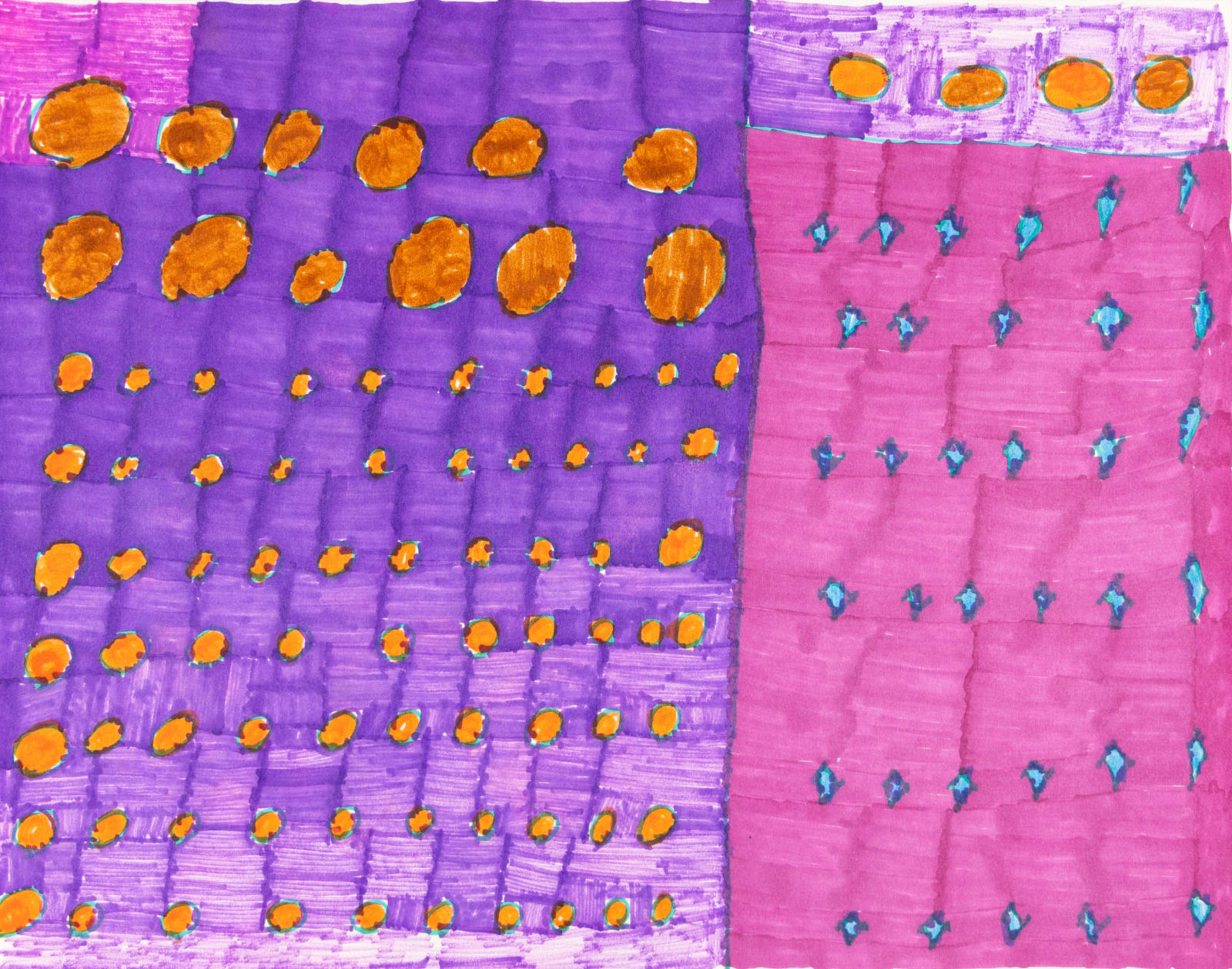 Maria Vanik, Red and Purple Flag, 2018