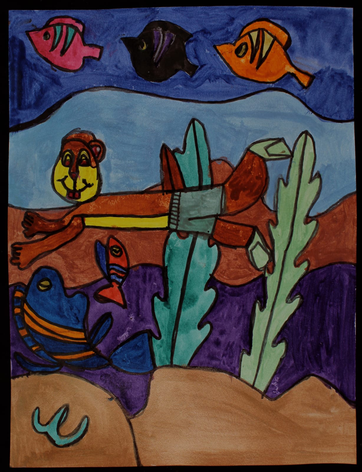 Christina Zion, Chimpmunk is Swimming in the Water, 2015