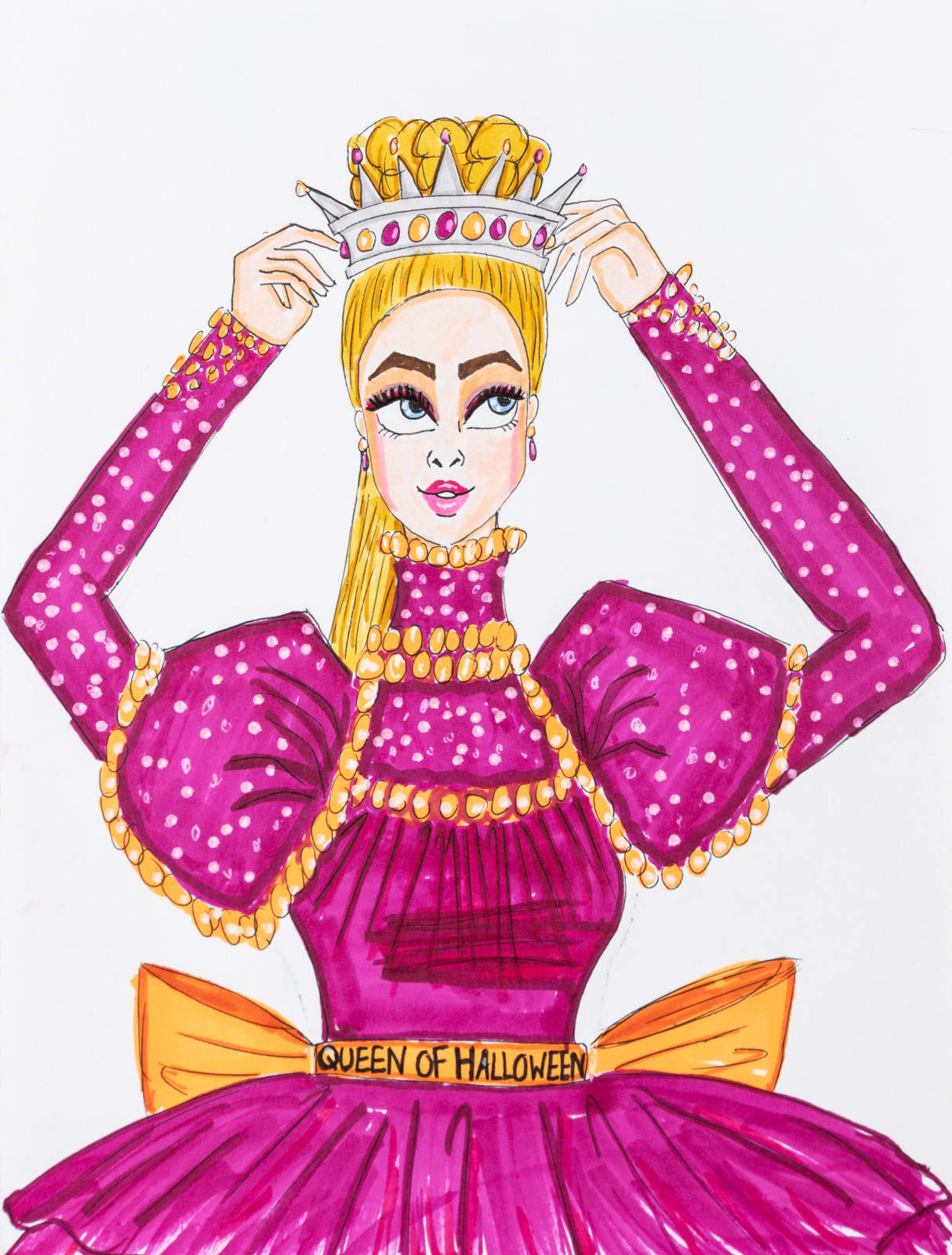 Ariée, Barbie Pink as Queen of Halloween, 2024
