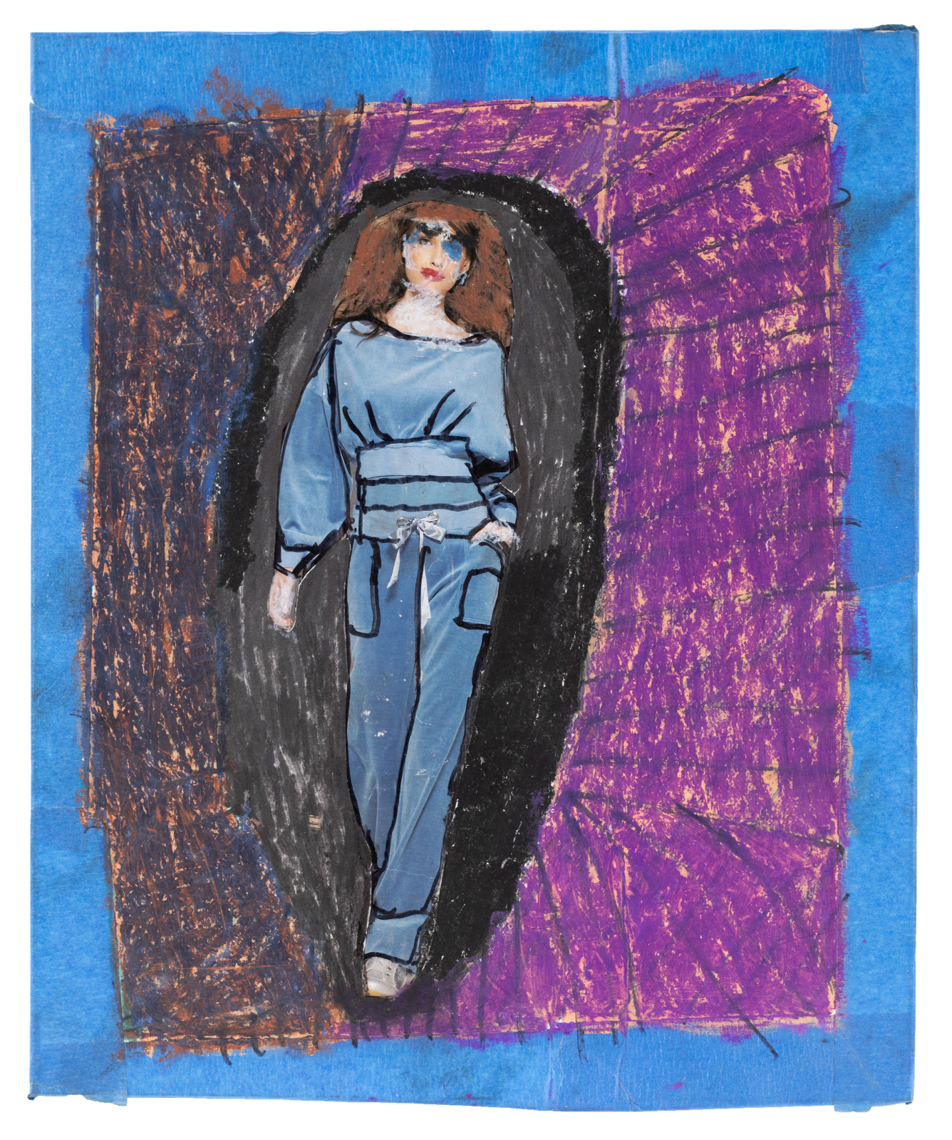 Veronica 'Ronnie' Cuculich, Untitled [Runway Model - Blue Sweatsuit], n.d.