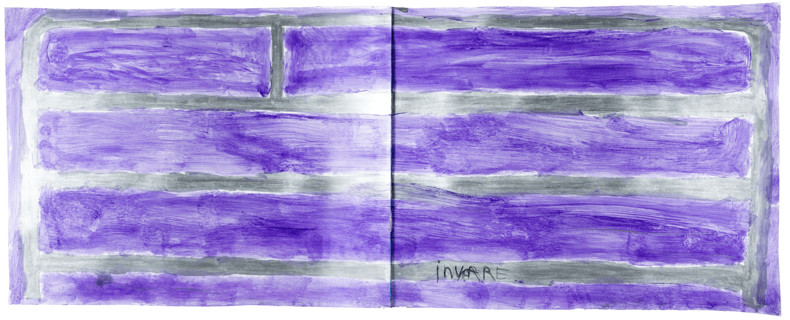 Renata Berdes, Untitled (Bed Rail - Purple Background), n.d.