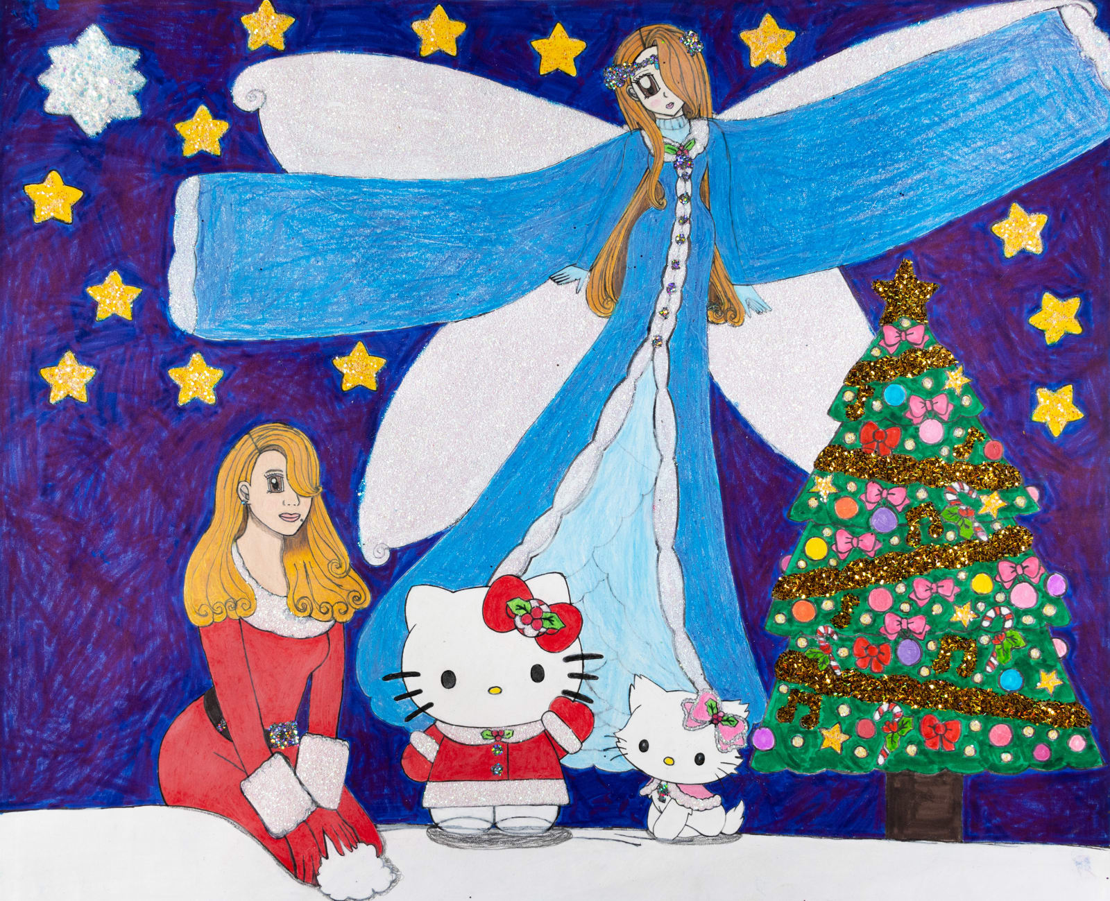 Raina 'Tokyo' Carter, Mariah Carey an Hello Kitty Christmas Night, 2021