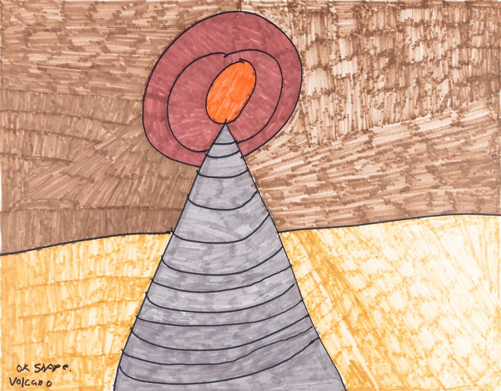 Maria Vanik, Ok Shape Volcano, 2021