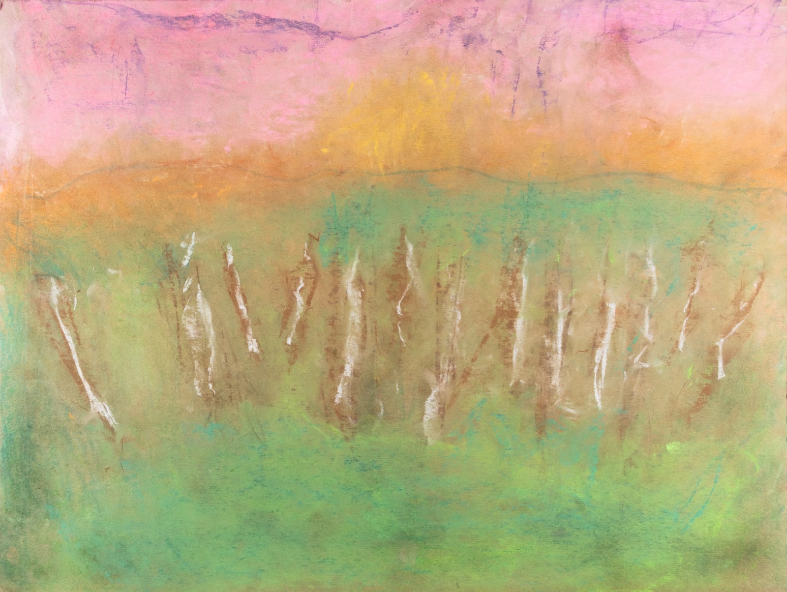 Chris Viau, Sun Setting in the Woods , 2016
