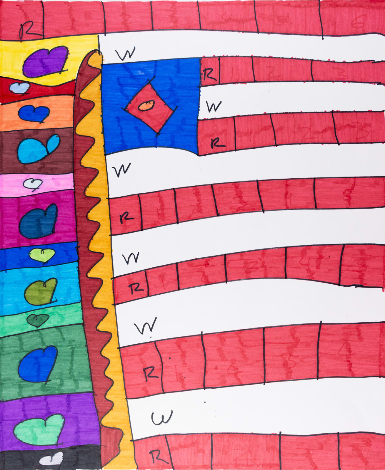 Maria Vanik, Flags Rainbow, 2023