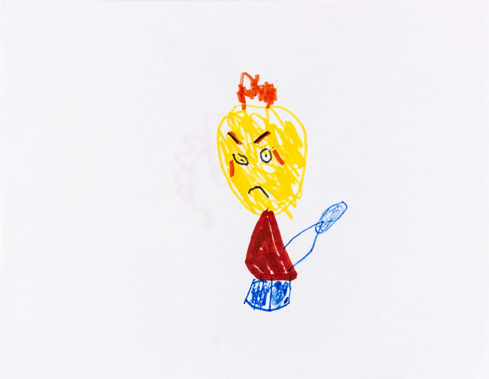 Jie Hong, Untitled (Scowling Figure), n.d.
