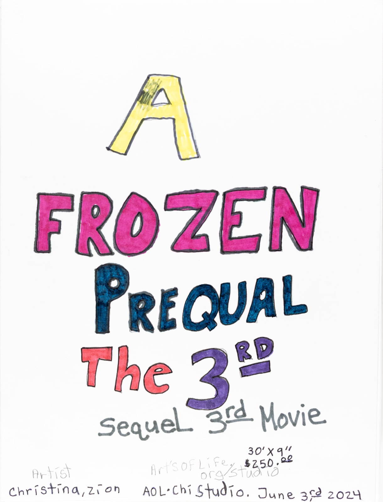 Christina Zion, A Frozen Prequel, 2024